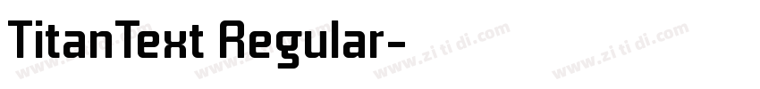 TitanText Regular字体转换